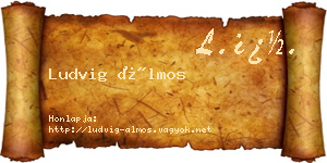 Ludvig Álmos névjegykártya