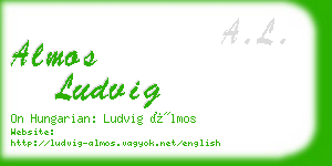 almos ludvig business card
